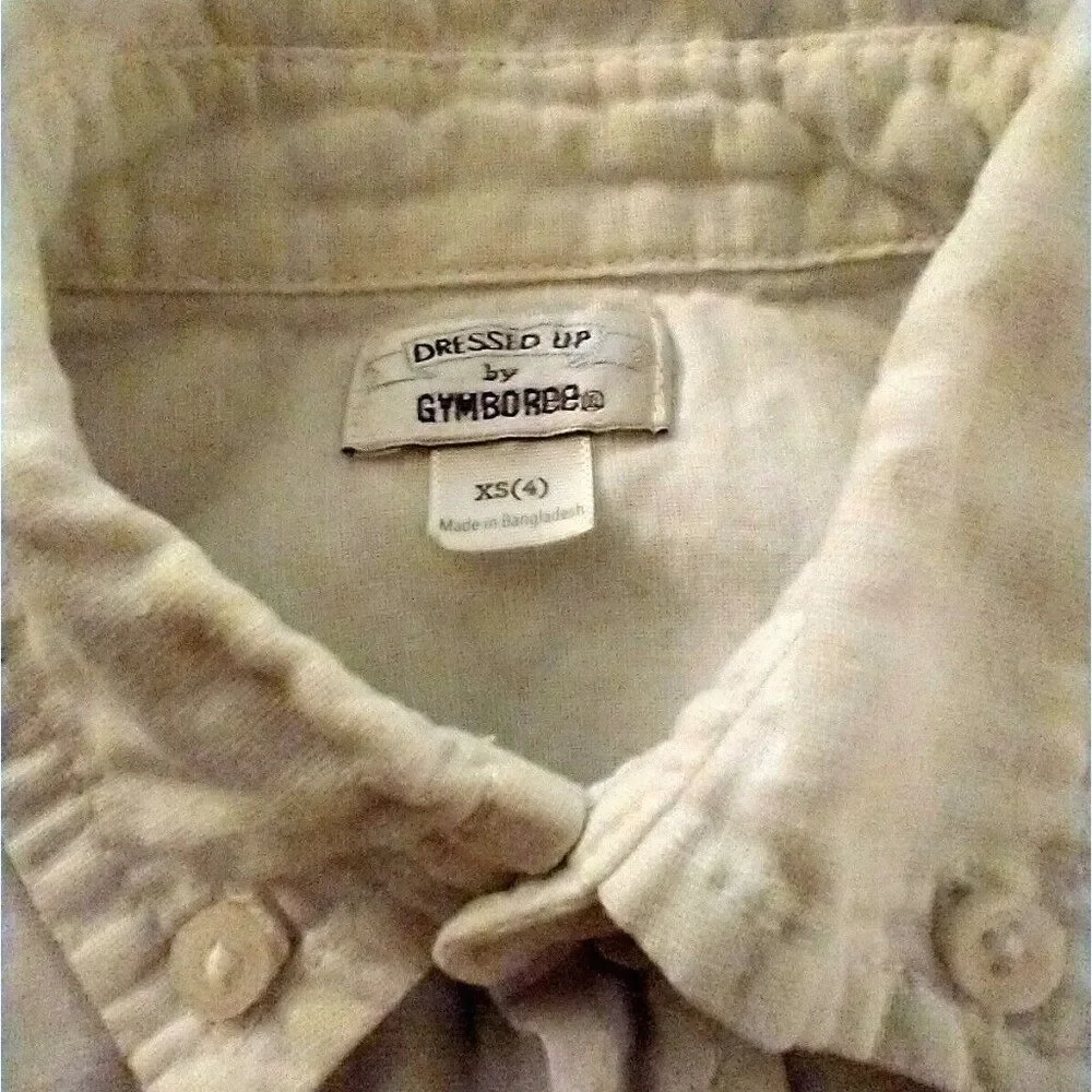 XS Gymboree White Button Down Shirt